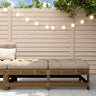 3 Piece Garden Lounge Set With Cushions Solid Wood Douglas