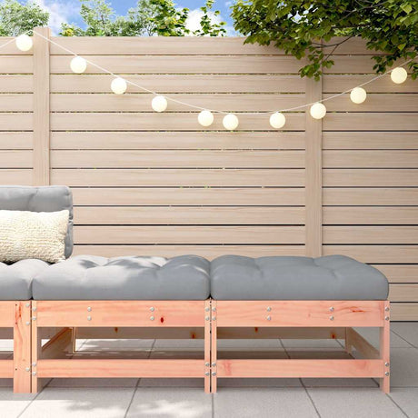 3 Piece Garden Lounge Set With Cushions Solid Wood Douglas