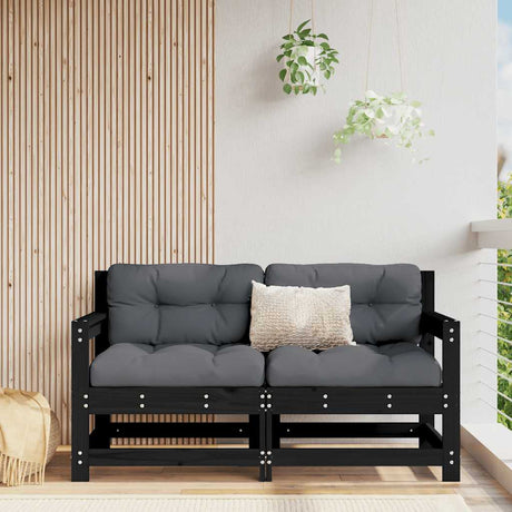 3 Piece Garden Lounge Set With Cushions Solid Wood Douglas