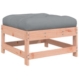 3 Piece Garden Lounge Set With Cushions Solid Wood Douglas