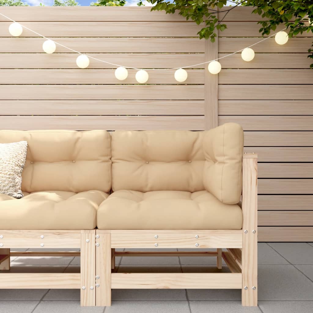Garden S With Cushions 2 Pcs Solid Wood Douglas
