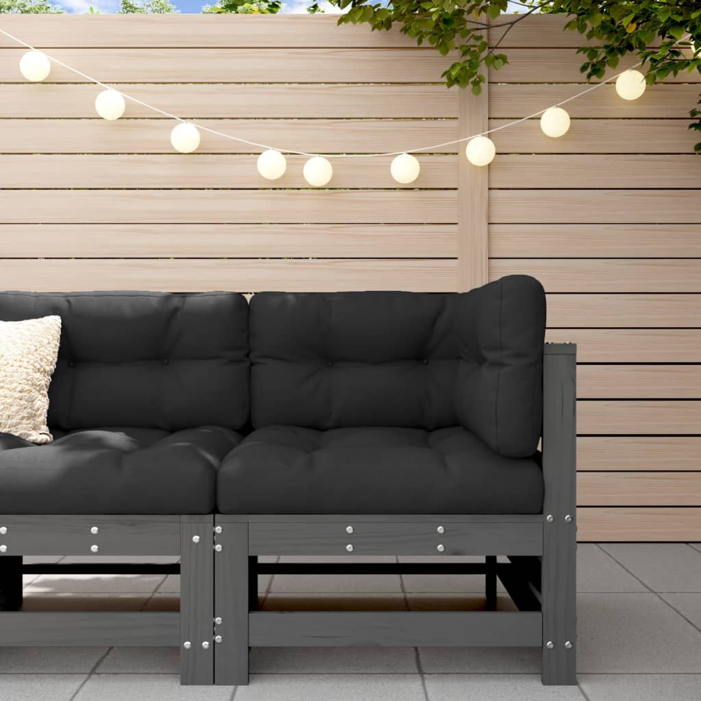 Garden S With Cushions 2 Pcs Solid Wood Douglas