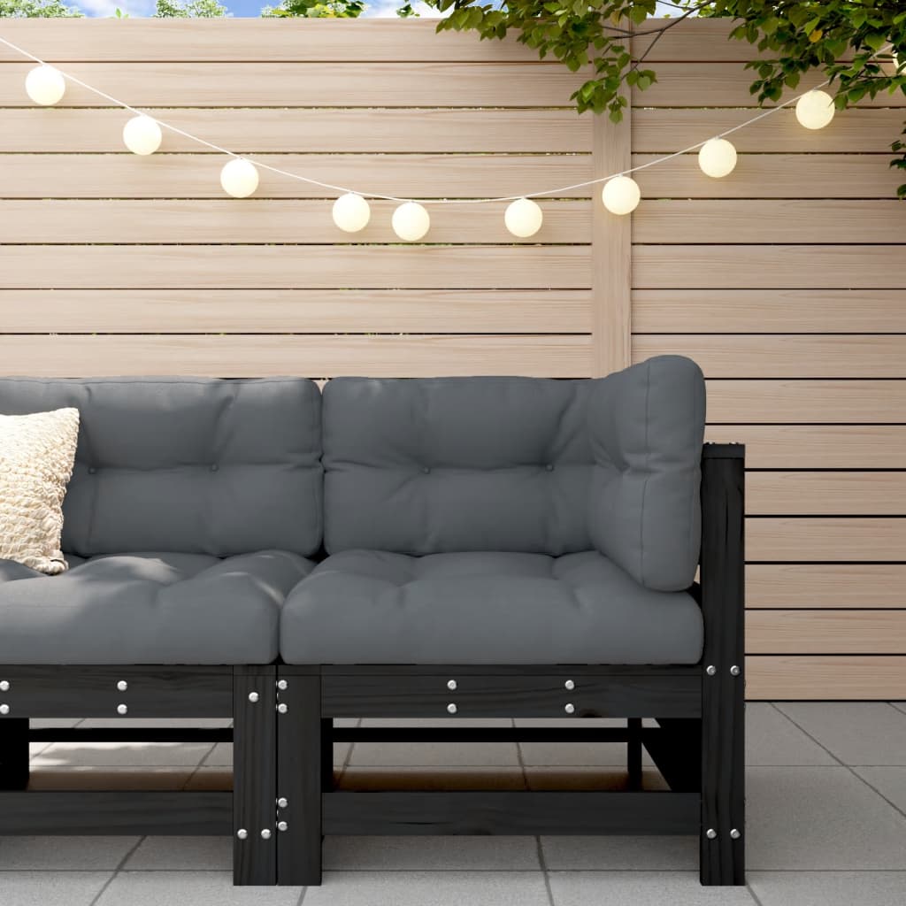 Garden S With Cushions 2 Pcs Solid Wood Douglas