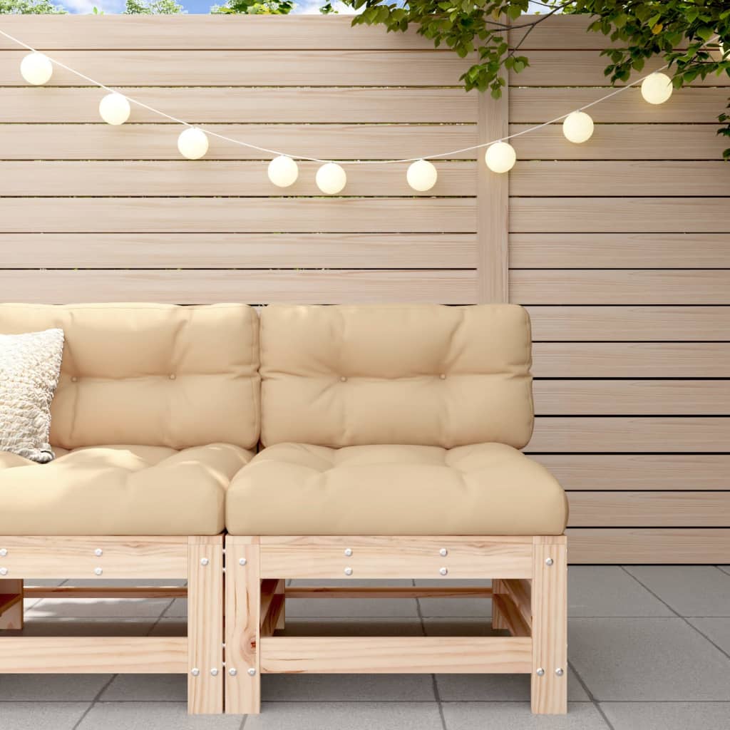 Garden S With Cushions 2 Pcs Solid Wood Douglas