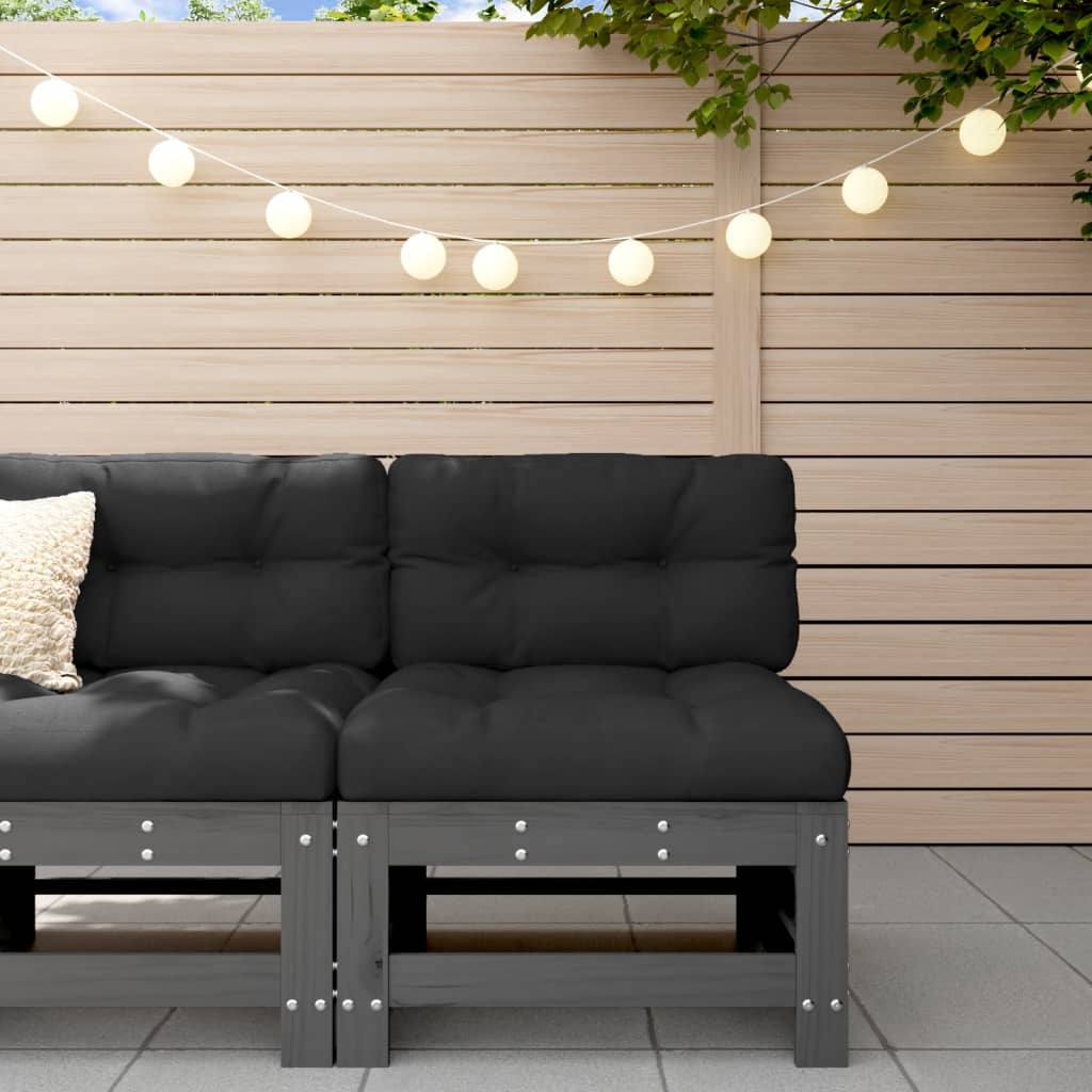 Garden S With Cushions 2 Pcs Solid Wood Douglas