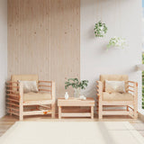 Garden S With Cushions 2 Pcs Solid Wood Douglas