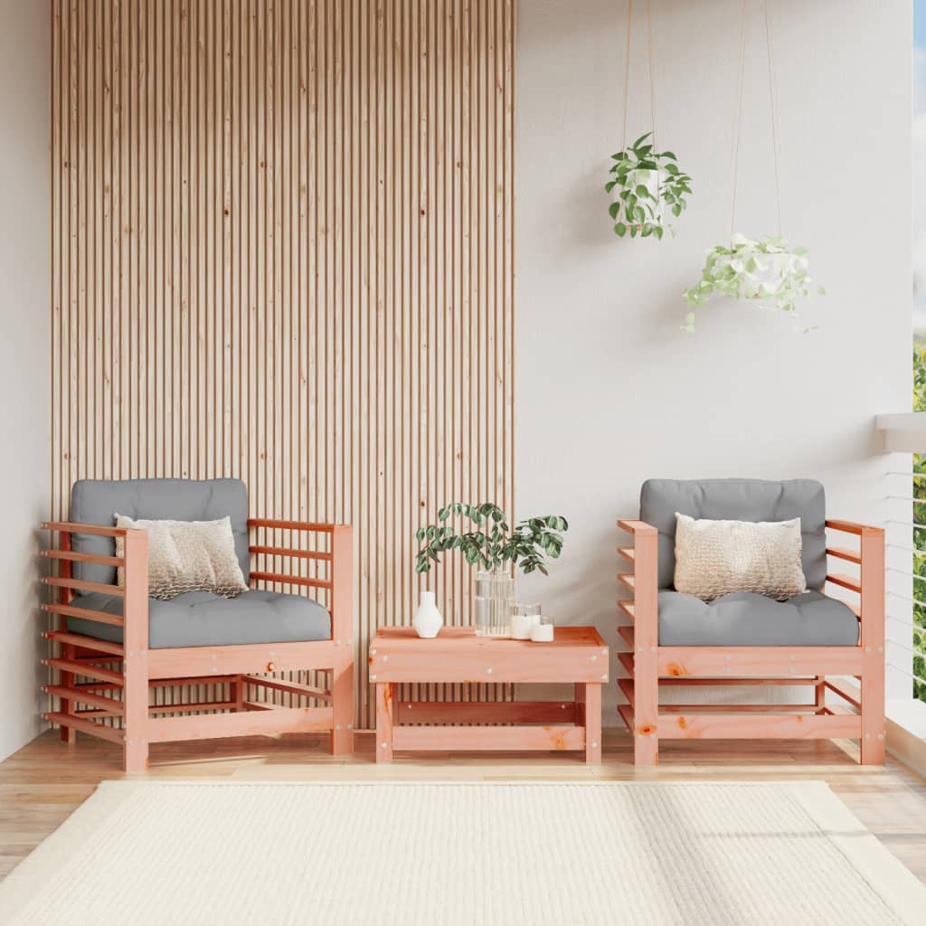 Garden S With Cushions 2 Pcs Solid Wood Douglas