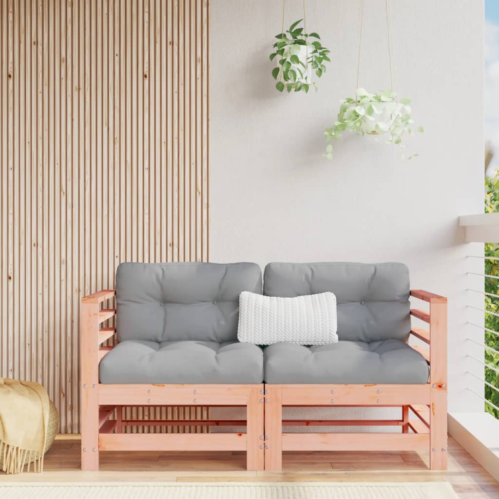 Garden S With Cushions 2 Pcs Solid Wood Douglas