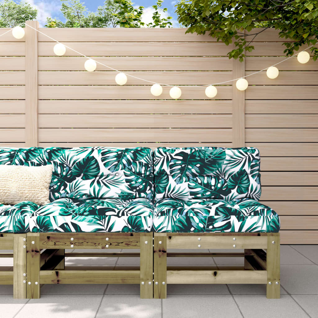Garden S With Cushions 2 Pcs Solid Wood Douglas