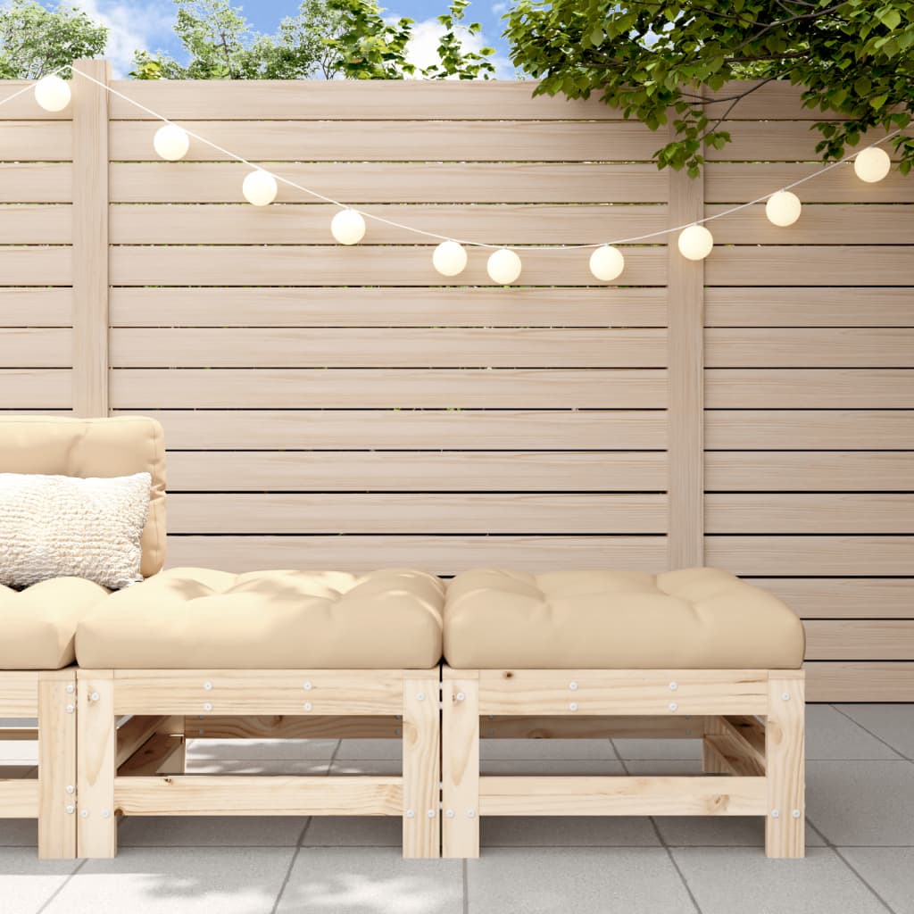 Garden S With Cushions 2 Pcs Solid Wood Douglas