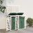 Double Wheelie Bin Storage Solid Wood Pine