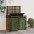 Double Wheelie Bin Storage Solid Wood Pine