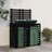 Double Wheelie Bin Storage Solid Wood Pine