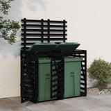 Double Wheelie Bin Storage Solid Wood Pine
