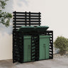 Double Wheelie Bin Storage Solid Wood Pine