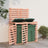 Double Wheelie Bin Storage Solid Wood Pine