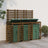 Triple Wheelie Bin Storage Solid Wood Douglas