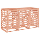 Triple Wheelie Bin Storage Solid Wood Douglas