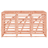 Triple Wheelie Bin Storage Solid Wood Douglas