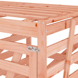 Triple Wheelie Bin Storage Solid Wood Douglas