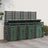 Quadruple Wheelie Bin Storage Solid Wood Pine