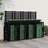 Quadruple Wheelie Bin Storage Solid Wood Pine