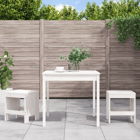 3 Piece Garden Bistro Set Honey Brown Solid Wood Pine