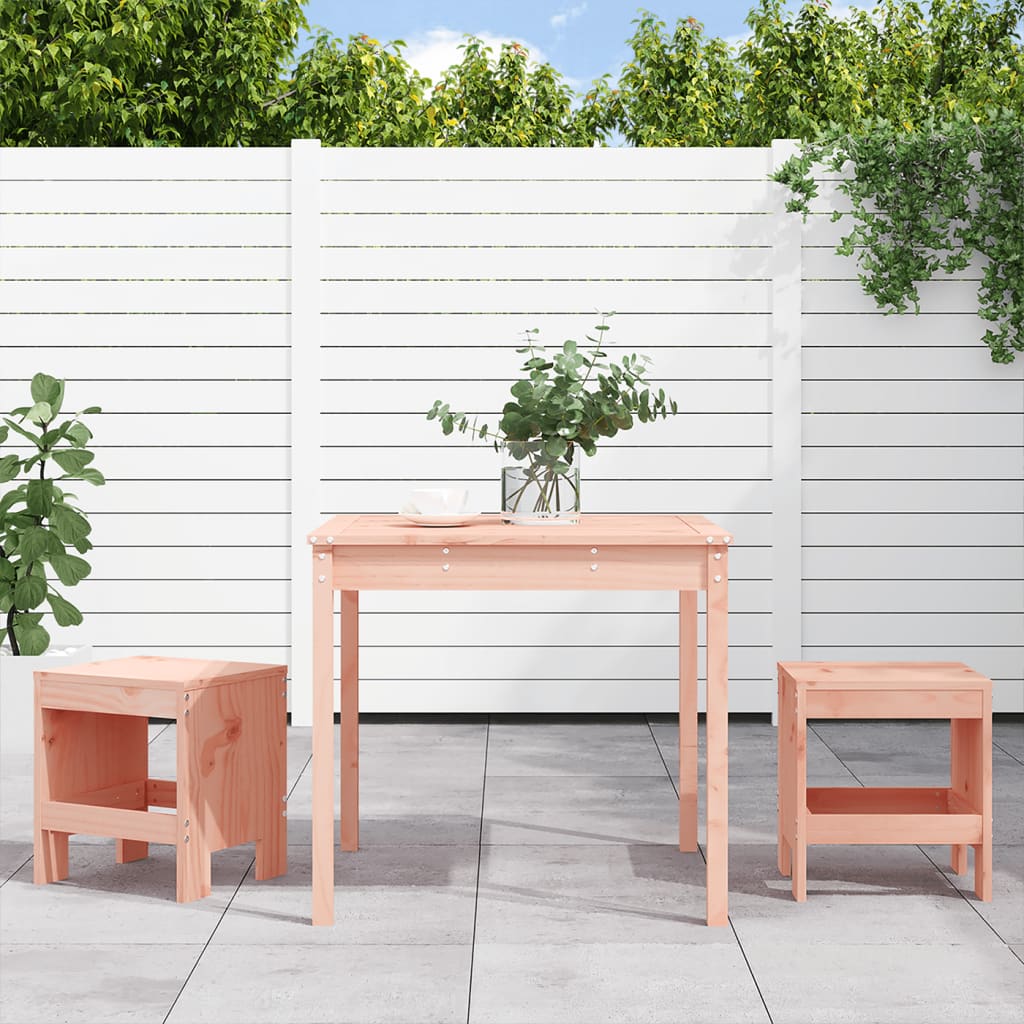 3 Piece Garden Bistro Set Honey Brown Solid Wood Pine