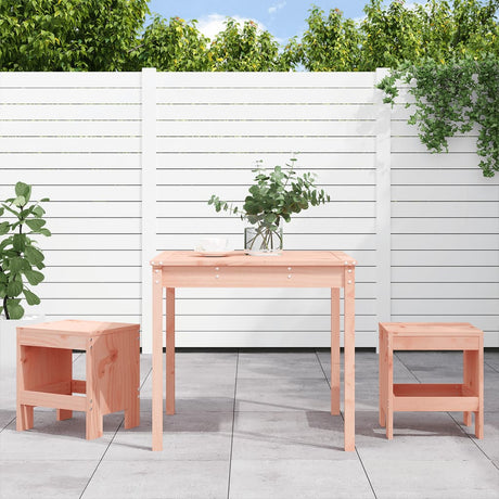 3 Piece Garden Bistro Set Honey Brown Solid Wood Pine