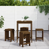 5 Piece Garden Bar Set Solid Wood Douglas