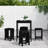 5 Piece Garden Bar Set Solid Wood Douglas