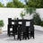 5 Piece Garden Bar Set Honey Brown Solid Wood Pine