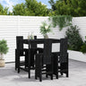 5 Piece Garden Bar Set Honey Brown Solid Wood Pine