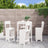 5 Piece Garden Bar Set Honey Brown Solid Wood Pine