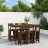 7 Piece Garden Bar Set Solid Wood Douglas