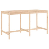 9 Piece Garden Bar Set Solid Wood Pine