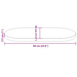 Table Top Solid Wood Pine Oval