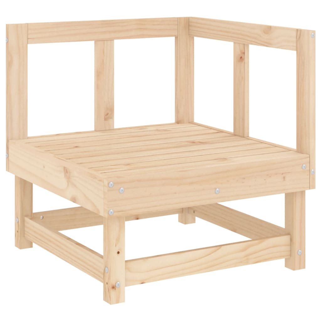 Garden Corner Sofa Solid Wood Pine