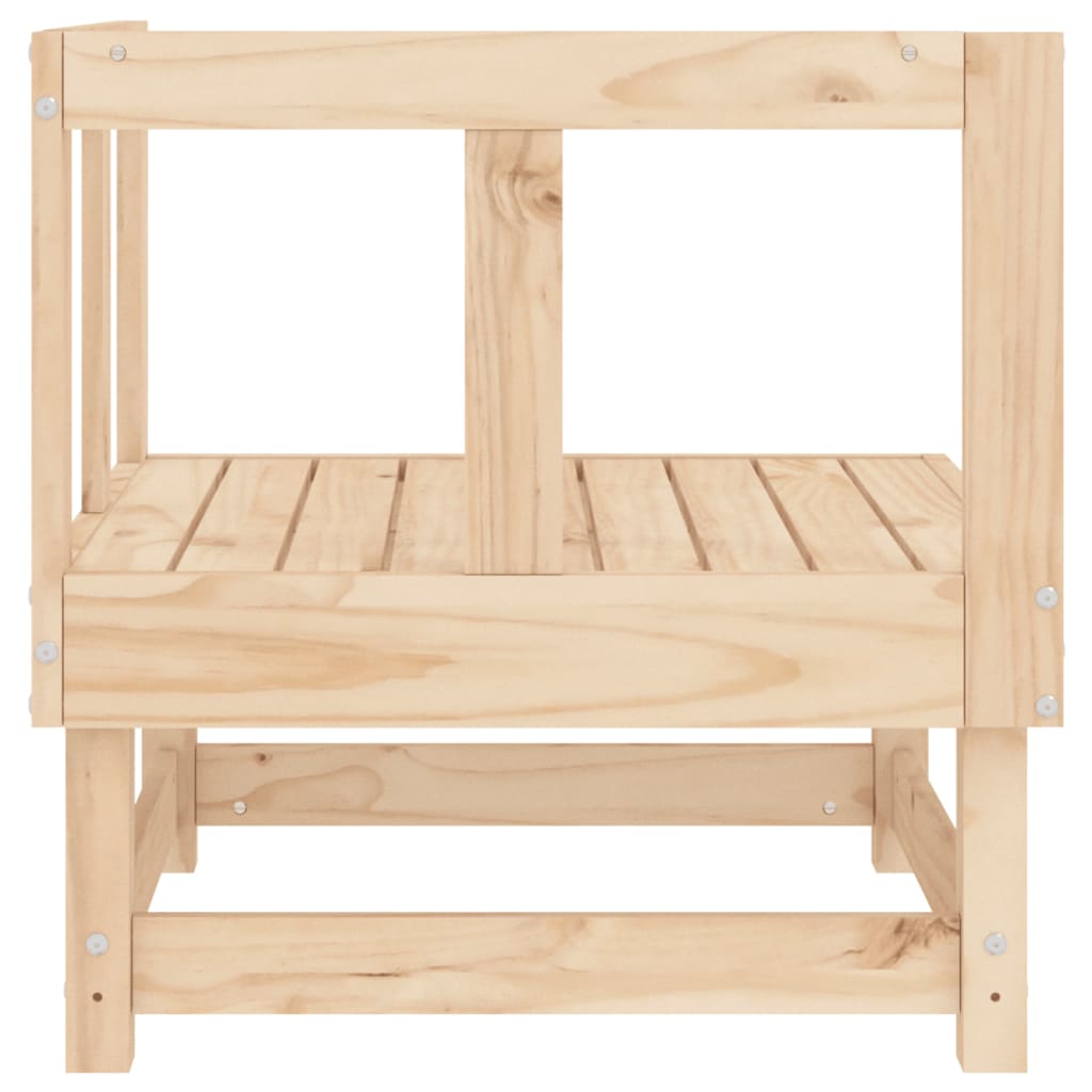 Garden Corner Sofa Solid Wood Pine