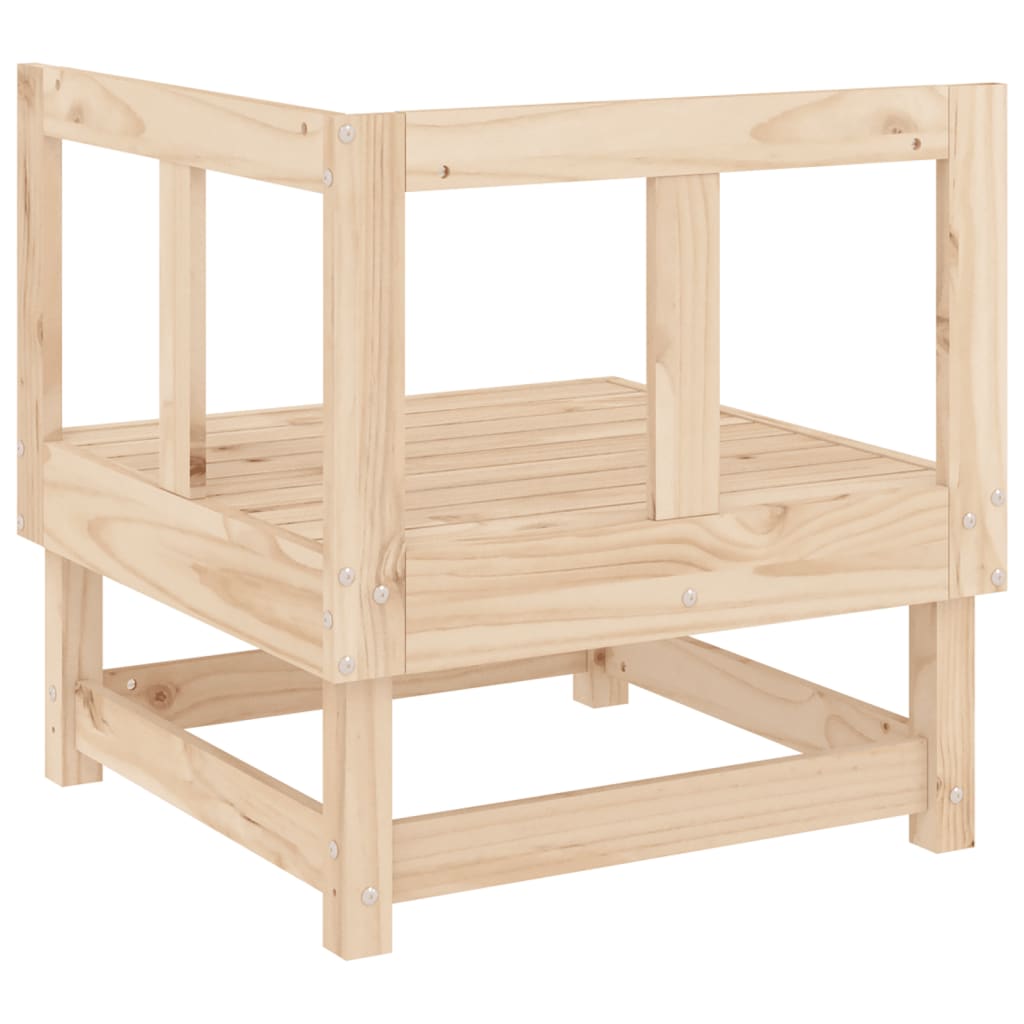 Garden Corner Sofa Solid Wood Pine