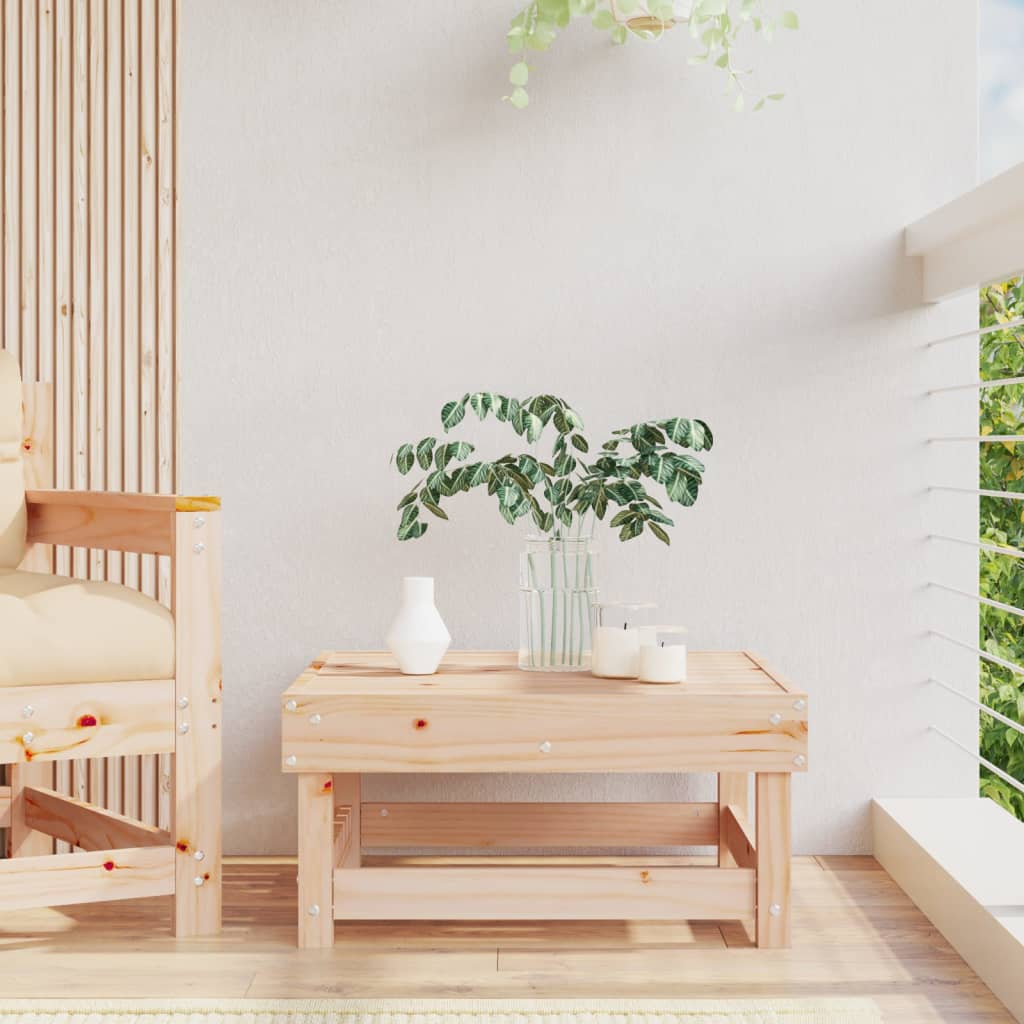 Garden Footstool Solid Wood Pine