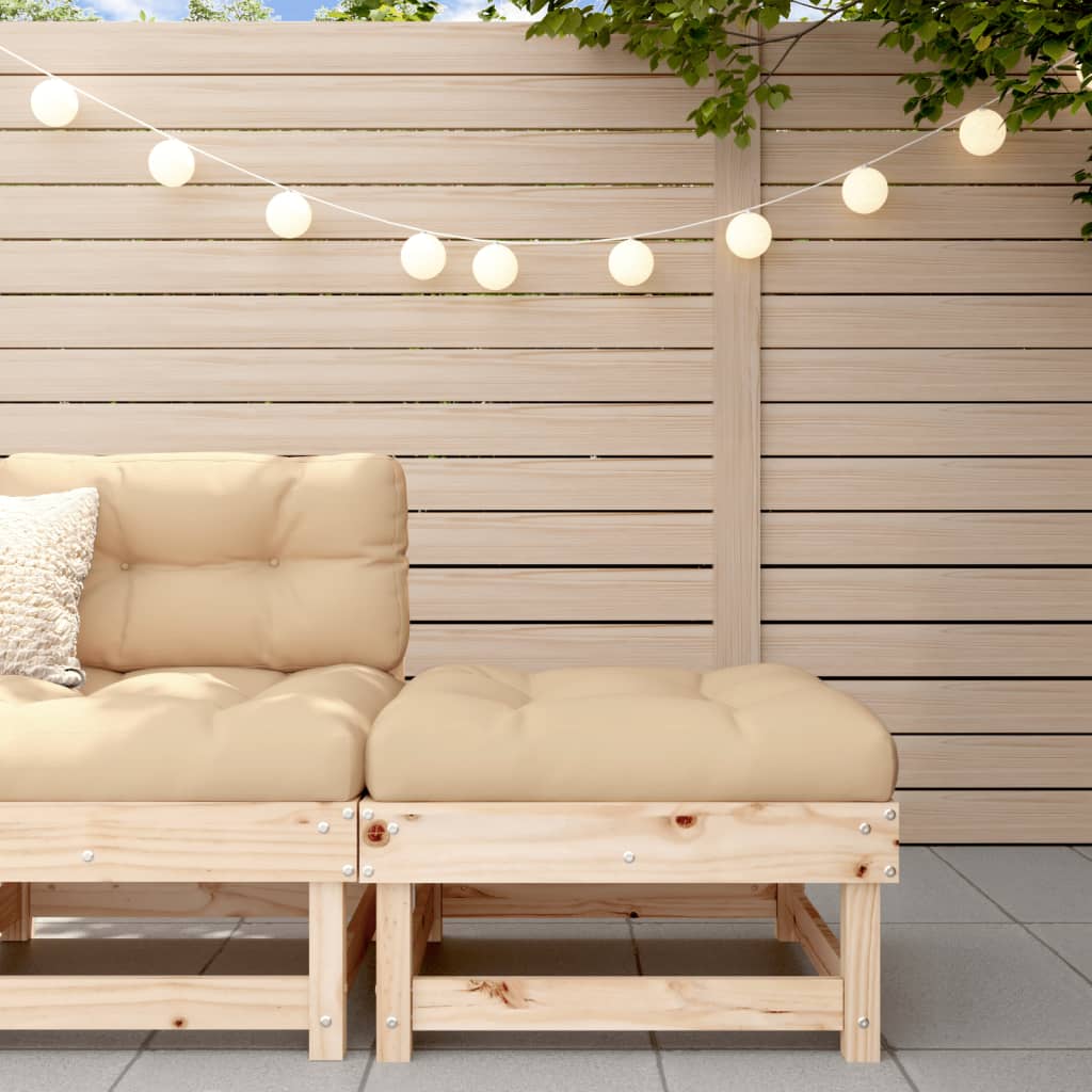 Garden Footstool Solid Wood Pine