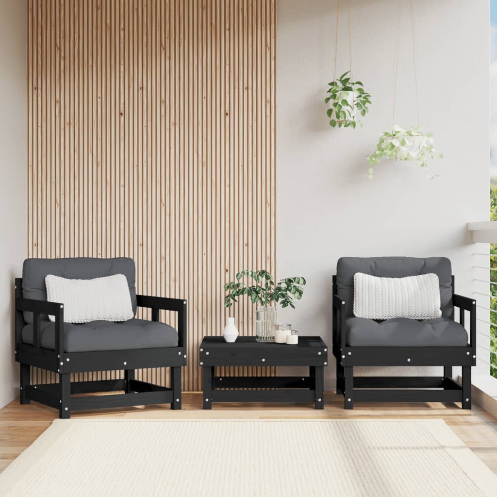 Garden Grey Solid Wood Pine