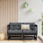 Garden Grey Solid Wood Pine