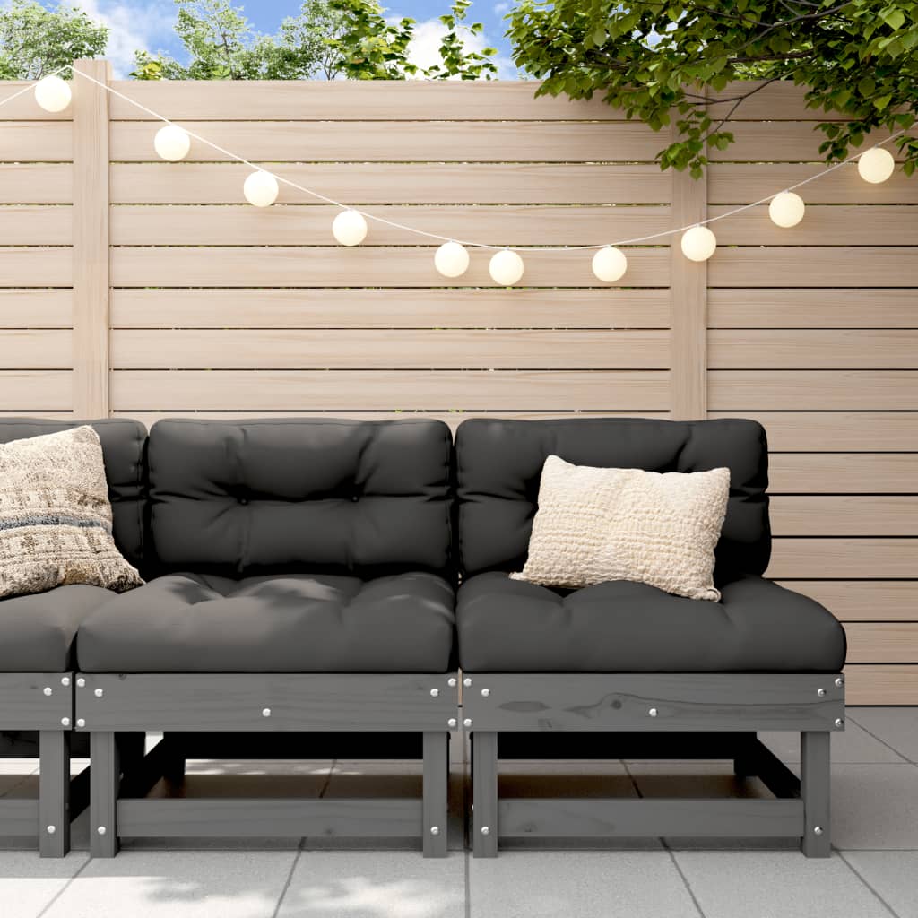 Garden Grey Solid Wood Pine
