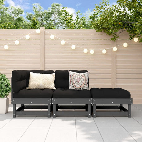 Garden Grey Solid Wood Pine