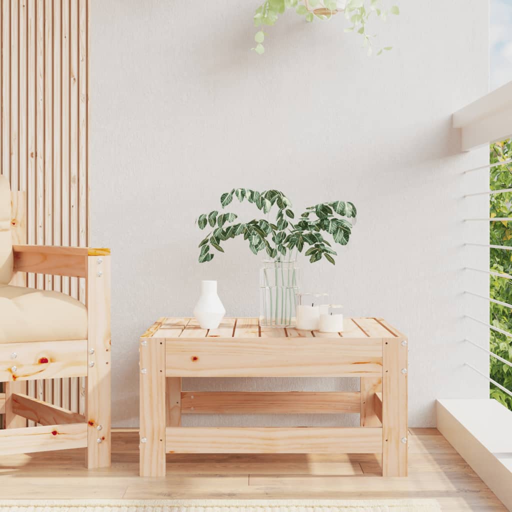 Garden Footstool Solid Wood Pine