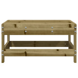 Garden Footstool Impregnated Wood Pine