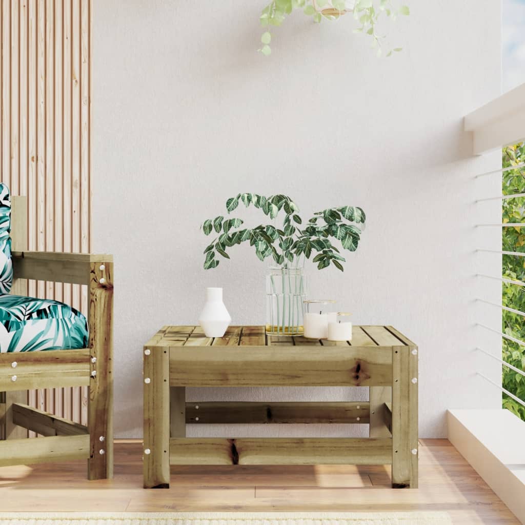 Garden Footstool Impregnated Wood Pine