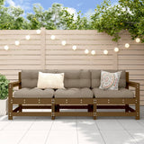 3 Piece Garden Lounge Set Honey Brown Solid Wood Pine